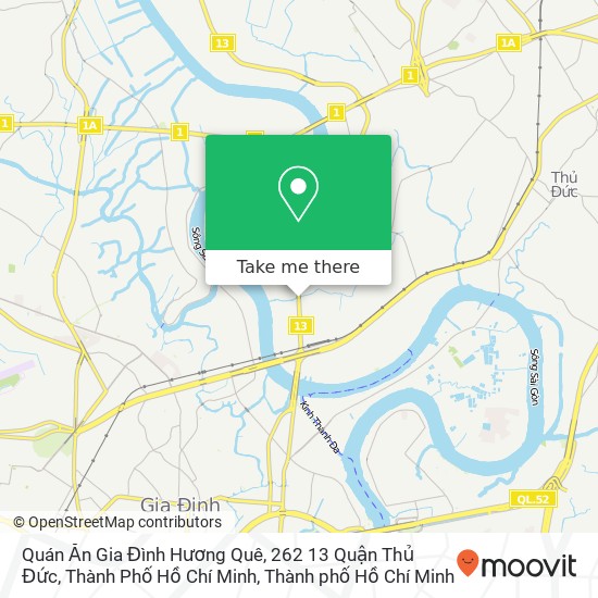 Bản đồ Quán Ăn Gia Đình Hương Quê, 262 13 Quận Thủ Đức, Thành Phố Hồ Chí Minh