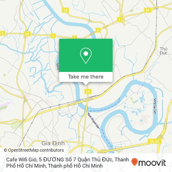 Bản đồ Cafe Wifi Gió, 5 ĐƯỜNG Số 7 Quận Thủ Đức, Thành Phố Hồ Chí Minh