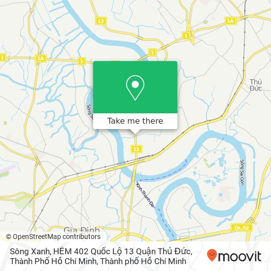 Bản đồ Sông Xanh, HẺM 402 Quốc Lộ 13 Quận Thủ Đức, Thành Phố Hồ Chí Minh