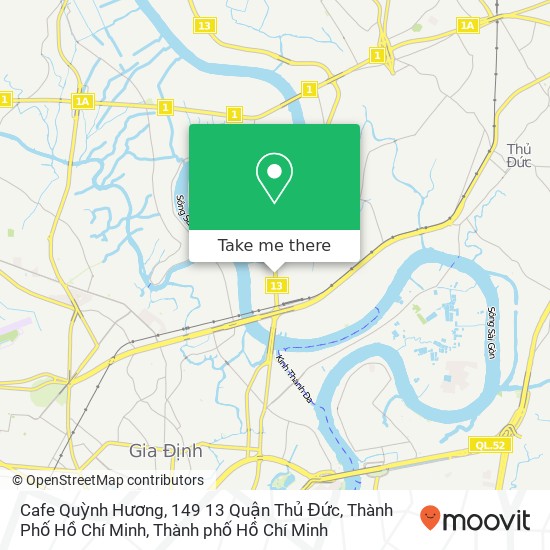 Bản đồ Cafe Quỳnh Hương, 149 13 Quận Thủ Đức, Thành Phố Hồ Chí Minh