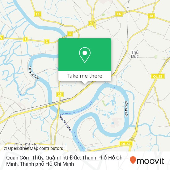 Bản đồ Quán Cơm Thủy, Quận Thủ Đức, Thành Phố Hồ Chí Minh