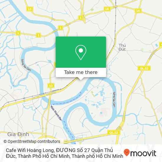 Bản đồ Cafe Wifi Hoàng Long, ĐƯỜNG Số 27 Quận Thủ Đức, Thành Phố Hồ Chí Minh