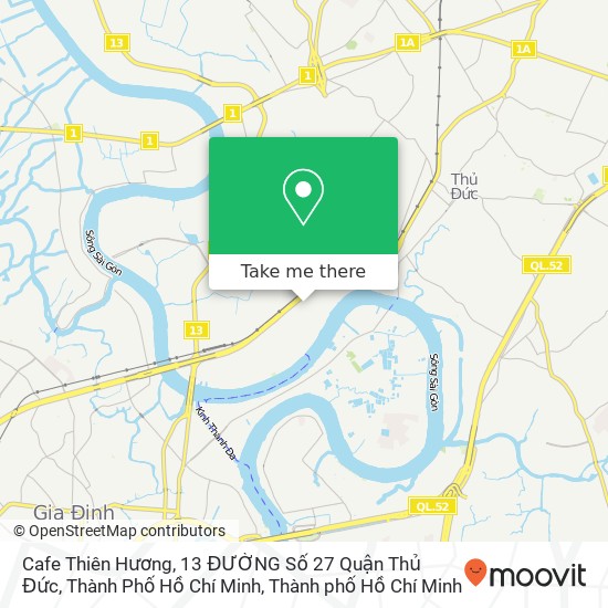 Bản đồ Cafe Thiên Hương, 13 ĐƯỜNG Số 27 Quận Thủ Đức, Thành Phố Hồ Chí Minh