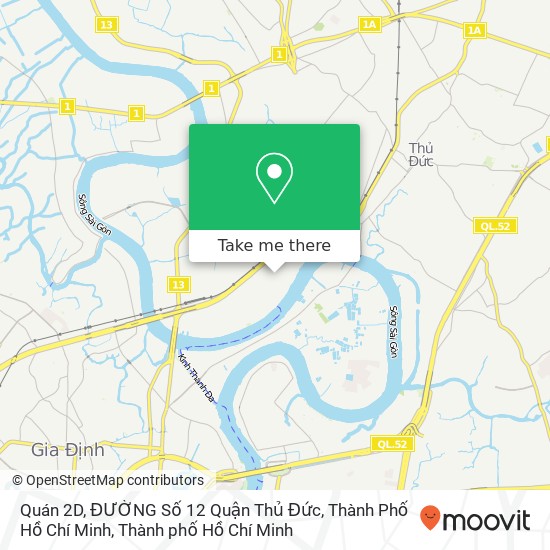 Bản đồ Quán 2D, ĐƯỜNG Số 12 Quận Thủ Đức, Thành Phố Hồ Chí Minh