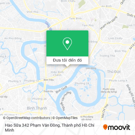 Bản đồ Hào Sữa 342 Phạm Văn Đồng