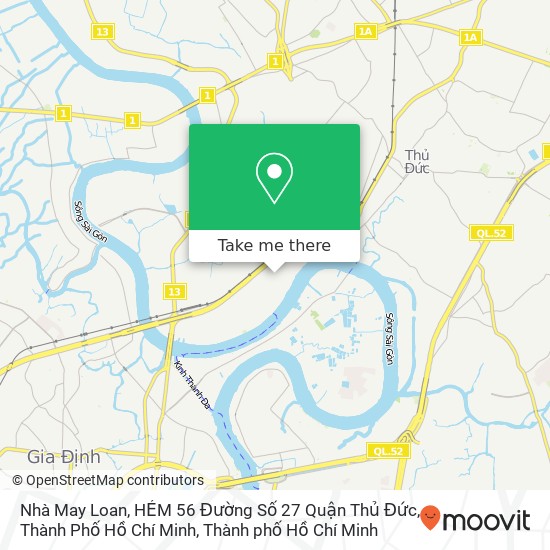 Bản đồ Nhà May Loan, HẺM 56 Đường Số 27 Quận Thủ Đức, Thành Phố Hồ Chí Minh
