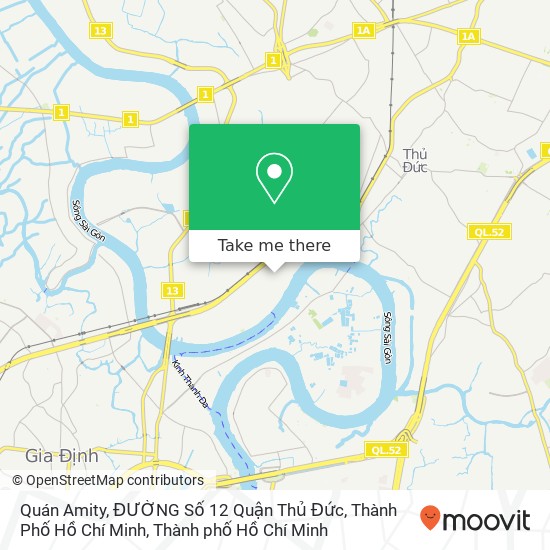 Bản đồ Quán Amity, ĐƯỜNG Số 12 Quận Thủ Đức, Thành Phố Hồ Chí Minh