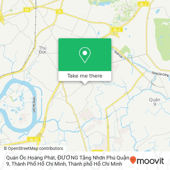 Bản đồ Quán Ốc Hoàng Phát, ĐƯỜNG Tăng Nhơn Phú Quận 9, Thành Phố Hồ Chí Minh
