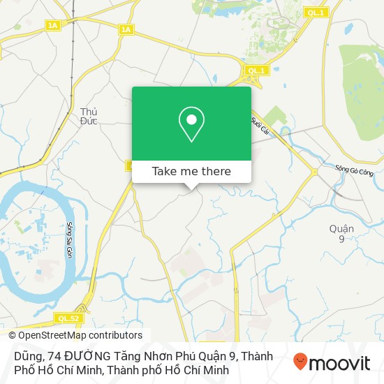 Bản đồ Dũng, 74 ĐƯỜNG Tăng Nhơn Phú Quận 9, Thành Phố Hồ Chí Minh