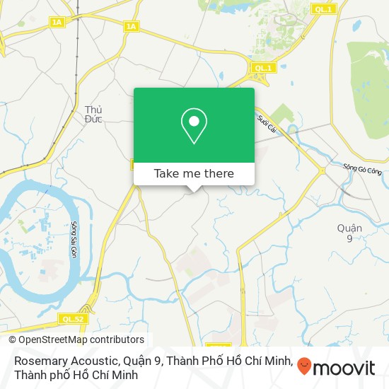 Bản đồ Rosemary Acoustic, Quận 9, Thành Phố Hồ Chí Minh