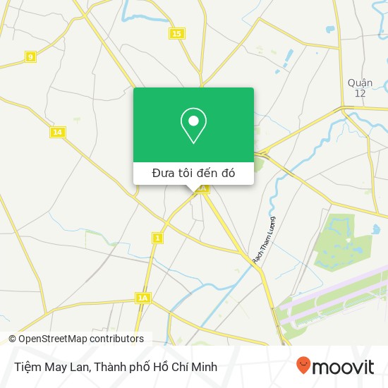 Bản đồ Tiệm May Lan, 1A Huyện Hóc Môn, Thành Phố Hồ Chí Minh
