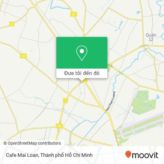 Bản đồ Cafe Mai Loan, 2737 1A Quận 12, Thành Phố Hồ Chí Minh
