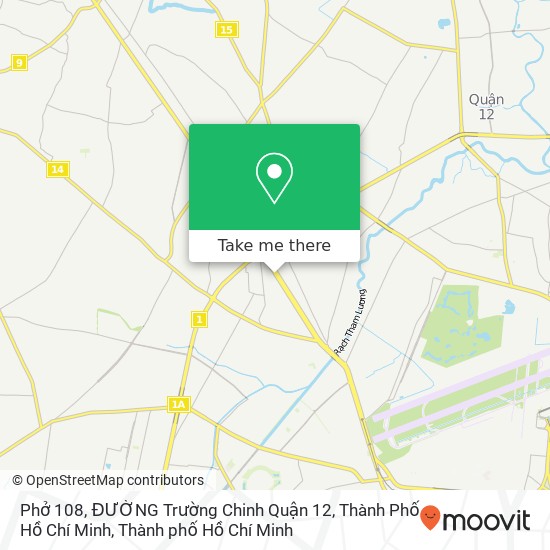 Bản đồ Phở 108, ĐƯỜNG Trường Chinh Quận 12, Thành Phố Hồ Chí Minh