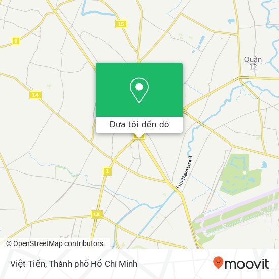 Bản đồ Việt Tiến, ĐƯỜNG Trường Chinh Quận 12, Thành Phố Hồ Chí Minh