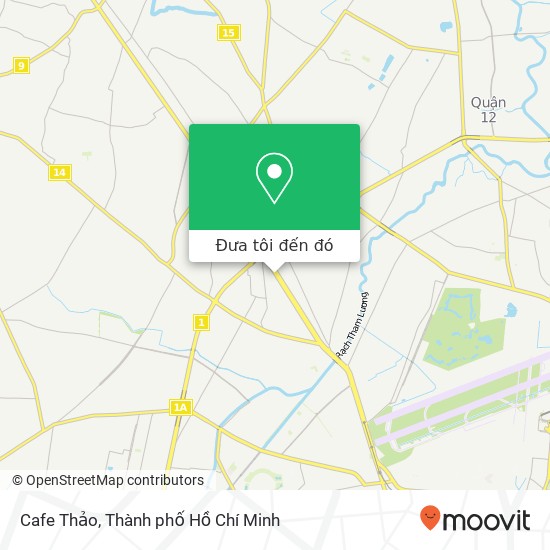 Bản đồ Cafe Thảo, 491 ĐƯỜNG Trường Chinh Quận 12, Thành Phố Hồ Chí Minh