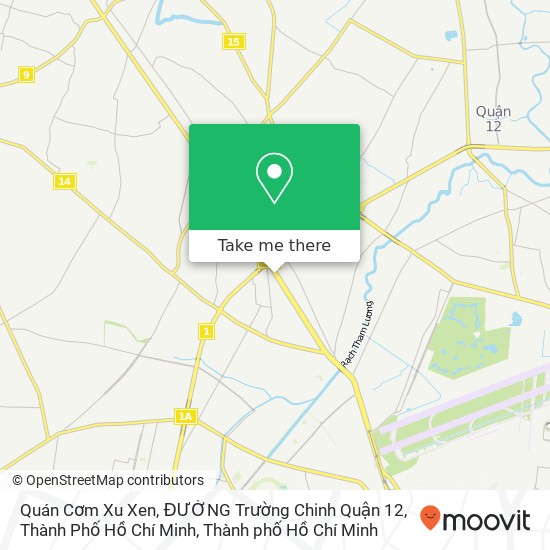 Bản đồ Quán Cơm Xu Xen, ĐƯỜNG Trường Chinh Quận 12, Thành Phố Hồ Chí Minh