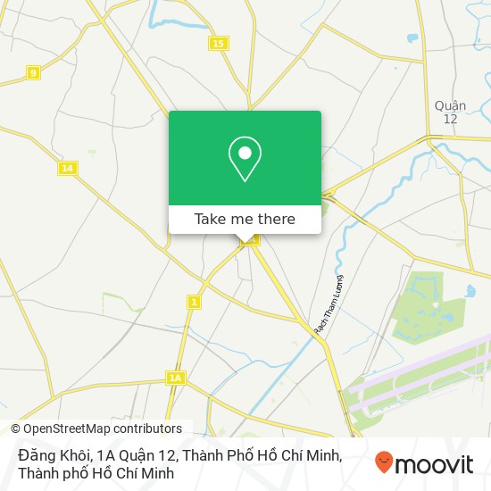 Bản đồ Đăng Khôi, 1A Quận 12, Thành Phố Hồ Chí Minh