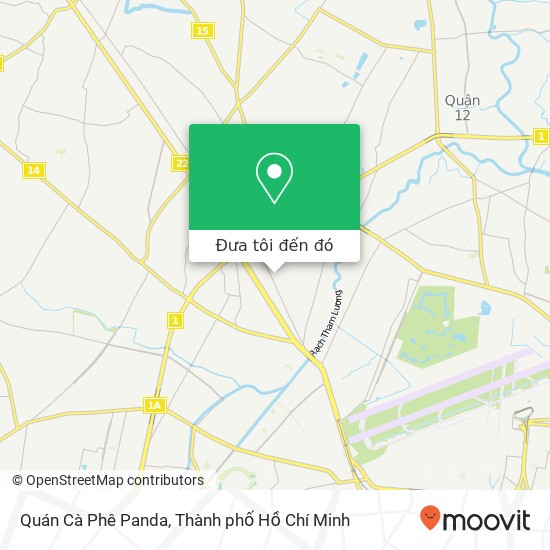 Bản đồ Quán Cà Phê Panda, Quận 12, Thành Phố Hồ Chí Minh