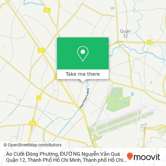 Bản đồ Áo Cưới Đông Phương, ĐƯỜNG Nguyễn Văn Quá Quận 12, Thành Phố Hồ Chí Minh