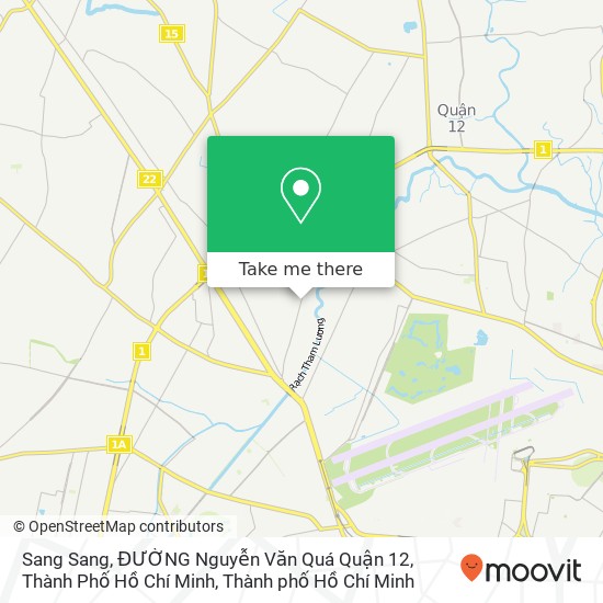 Bản đồ Sang Sang, ĐƯỜNG Nguyễn Văn Quá Quận 12, Thành Phố Hồ Chí Minh