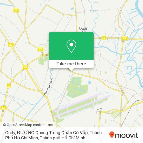Bản đồ Gudy, ĐƯỜNG Quang Trung Quận Gò Vấp, Thành Phố Hồ Chí Minh