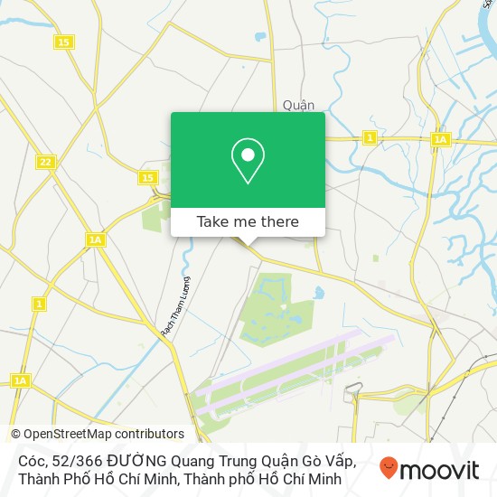 Bản đồ Cóc, 52 / 366 ĐƯỜNG Quang Trung Quận Gò Vấp, Thành Phố Hồ Chí Minh
