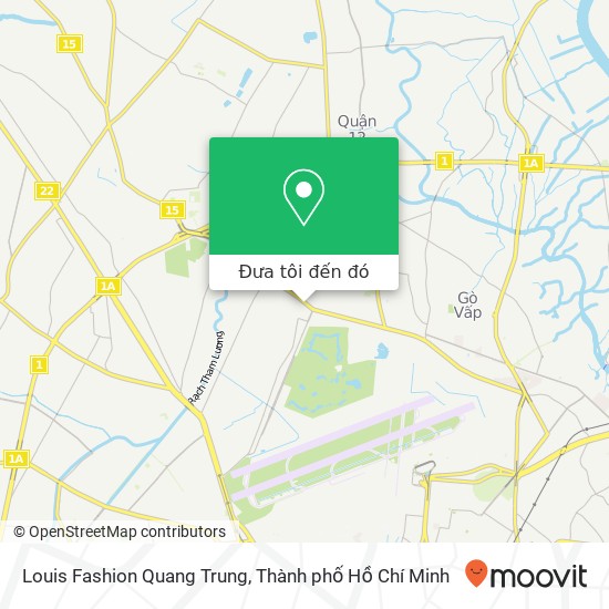 Bản đồ Louis Fashion Quang Trung, 720 ĐƯỜNG Quang Trung Quận Gò Vấp, Thành Phố Hồ Chí Minh