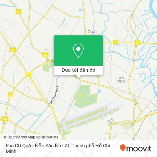 Bản đồ Rau Củ Quả - Đặc Sản Đà Lạt, Quận Gò Vấp, Thành Phố Hồ Chí Minh