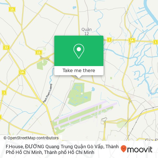 Bản đồ F.House, ĐƯỜNG Quang Trung Quận Gò Vấp, Thành Phố Hồ Chí Minh