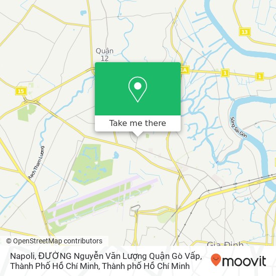 Bản đồ Napoli, ĐƯỜNG Nguyễn Văn Lượng Quận Gò Vấp, Thành Phố Hồ Chí Minh