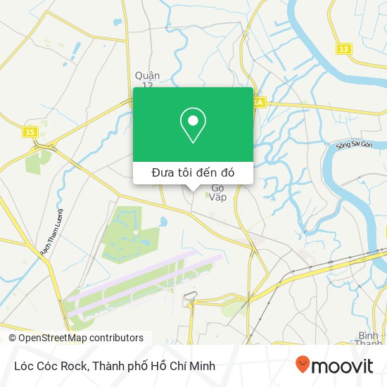 Bản đồ Lóc Cóc Rock, ĐƯỜNG Thống Nhất Quận Gò Vấp, Thành Phố Hồ Chí Minh