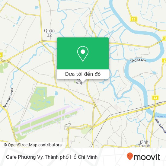 Bản đồ Cafe Phương Vy, ĐƯỜNG Nguyễn Văn Lượng Quận Gò Vấp, Thành Phố Hồ Chí Minh