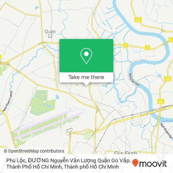 Bản đồ Phú Lộc, ĐƯỜNG Nguyễn Văn Lượng Quận Gò Vấp, Thành Phố Hồ Chí Minh