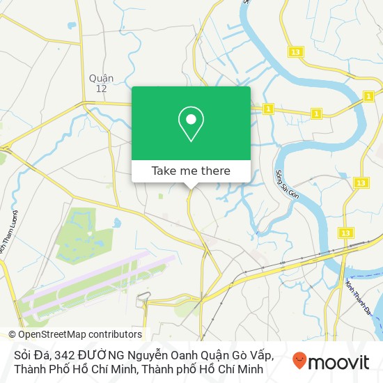 Bản đồ Sỏi Đá, 342 ĐƯỜNG Nguyễn Oanh Quận Gò Vấp, Thành Phố Hồ Chí Minh