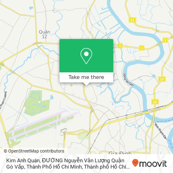 Bản đồ Kim Anh Quán, ĐƯỜNG Nguyễn Văn Lượng Quận Gò Vấp, Thành Phố Hồ Chí Minh
