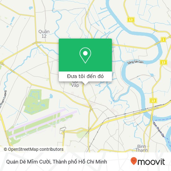 Bản đồ Quán Dê Mĩm Cười, ĐƯỜNG Nguyễn Văn Lượng Quận Gò Vấp, Thành Phố Hồ Chí Minh