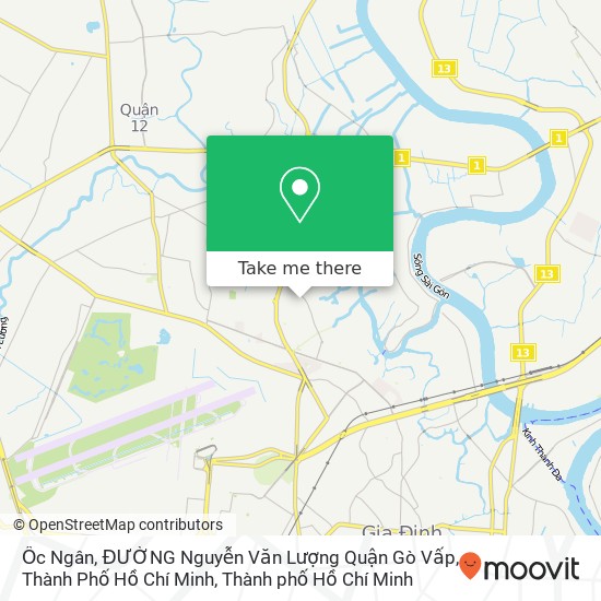 Bản đồ Ốc Ngân, ĐƯỜNG Nguyễn Văn Lượng Quận Gò Vấp, Thành Phố Hồ Chí Minh
