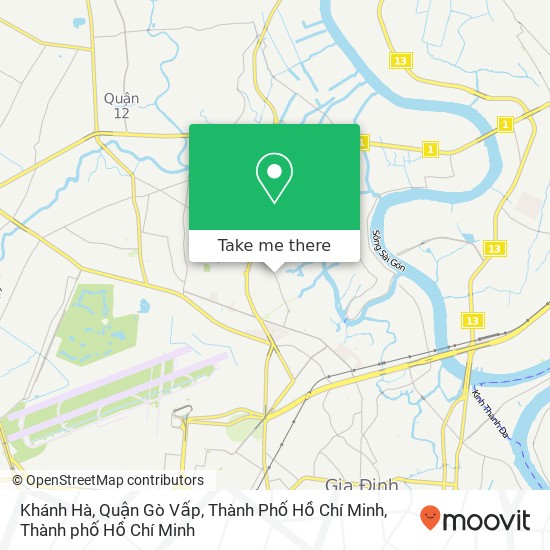 Bản đồ Khánh Hà, Quận Gò Vấp, Thành Phố Hồ Chí Minh