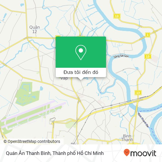 Bản đồ Quán Ăn Thanh Bình, ĐƯỜNG Lê Đức Thọ Quận Gò Vấp, Thành Phố Hồ Chí Minh
