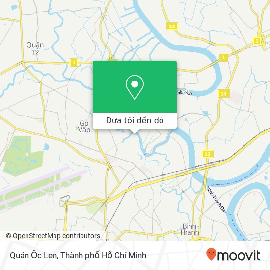 Bản đồ Quán Ốc Len, Quận Gò Vấp, Thành Phố Hồ Chí Minh