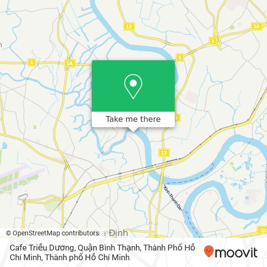 Bản đồ Cafe Triều Dương, Quận Bình Thạnh, Thành Phố Hồ Chí Minh