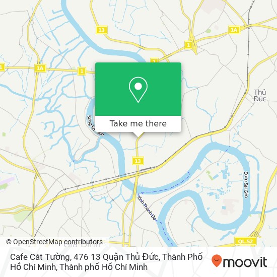 Bản đồ Cafe Cát Tường, 476 13 Quận Thủ Đức, Thành Phố Hồ Chí Minh