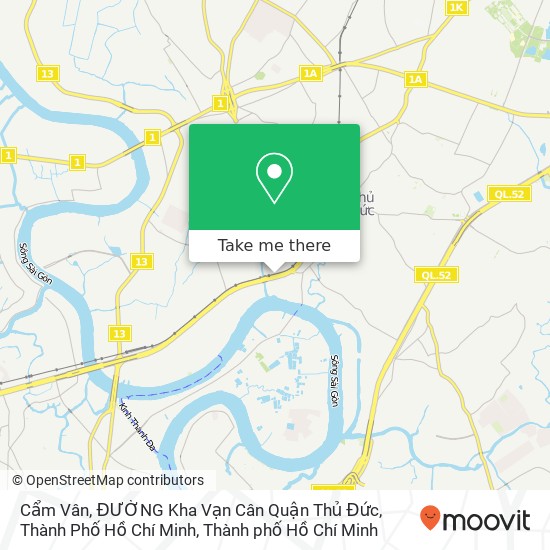 Bản đồ Cẩm Vân, ĐƯỜNG Kha Vạn Cân Quận Thủ Đức, Thành Phố Hồ Chí Minh