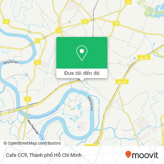Bản đồ Cafe CC9, ĐƯỜNG Số 36 Quận Thủ Đức, Thành Phố Hồ Chí Minh