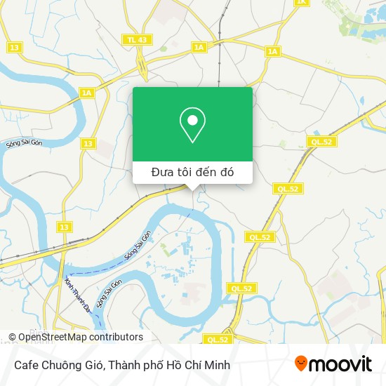 Bản đồ Cafe Chuông Gió