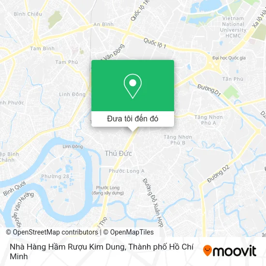 Bản đồ Nhà Hàng Hầm Rượu Kim Dung