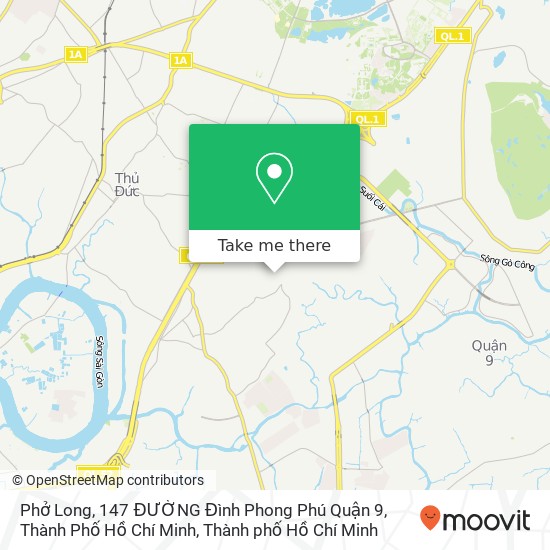 Bản đồ Phở Long, 147 ĐƯỜNG Đình Phong Phú Quận 9, Thành Phố Hồ Chí Minh