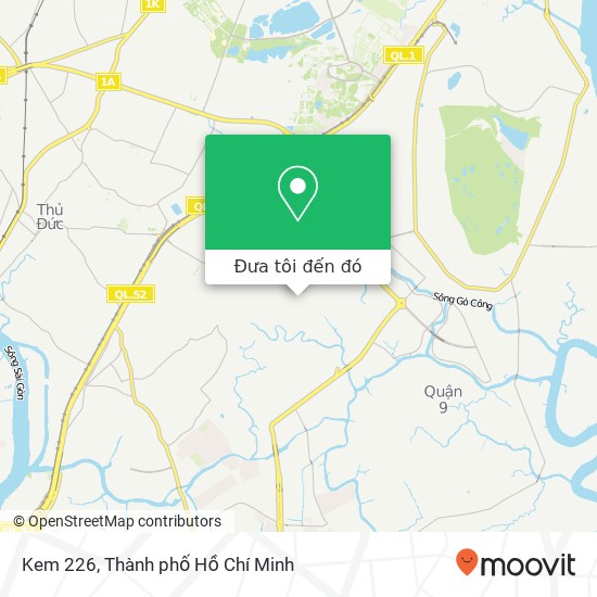 Bản đồ Kem 226, 226 ĐƯỜNG Lã Xuân Oai Quận 9, Thành Phố Hồ Chí Minh