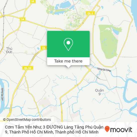 Bản đồ Cơm Tấm Yến Như, 3 ĐƯỜNG Làng Tăng Phú Quận 9, Thành Phố Hồ Chí Minh