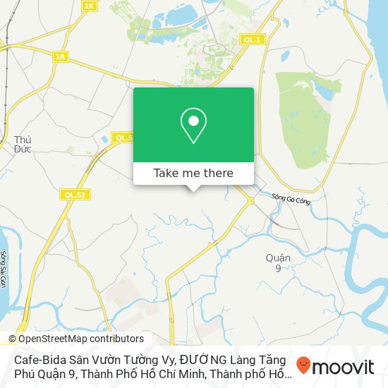 Bản đồ Cafe-Bida Sân Vườn Tường Vy, ĐƯỜNG Làng Tăng Phú Quận 9, Thành Phố Hồ Chí Minh